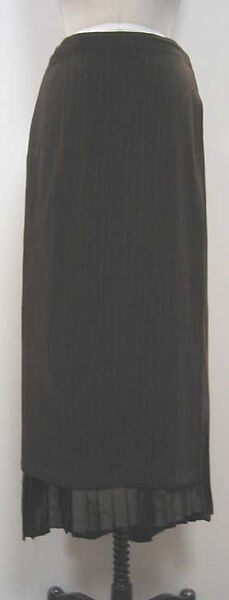 Suit, Dries Van Noten (Belgian, born 1958), (a) wool/cotton/nylon blend, plastic; (b) cotton, rayon, abalone; (c) wool/rayon blend, abalone; (d) rayon, Belgian