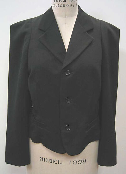 Suit, Comme des Garçons (Japanese, founded 1969), wool/linen blend, Japanese
