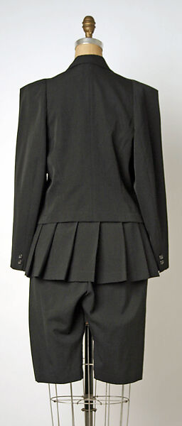 Suit, Comme des Garçons (Japanese, founded 1969), wool/linen blend, Japanese