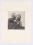Little Miss Muffet III, from "Nursery Rhymes", Paula Rego  British, Etching and aquatint
