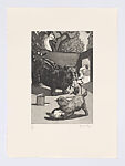 A Frog he would a-wooing go II, from "Nursery Rhymes", Paula Rego  British, Etching and aquatint