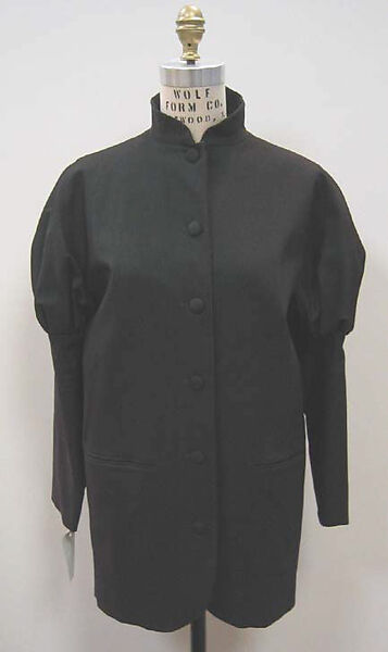 Suit, Romeo Gigli (Italian, born 1949), (a,b) nylon/acetate/spandex; (c) linen, feathers, Italian 