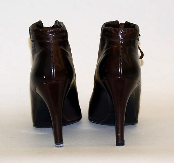 Boots, House of Charles Jourdan (French, founded 1919), leather, synthetic fiber, French