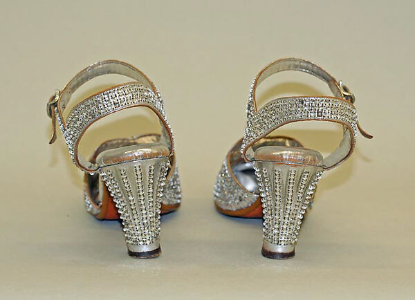 Shoes, Max Gustin, leather, rhinestones, French