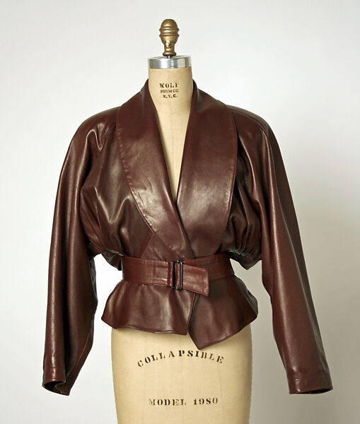 Jacket, Azzedine Alaïa (French (born Tunisia), Tunis 1935–2017 Paris), leather, French 