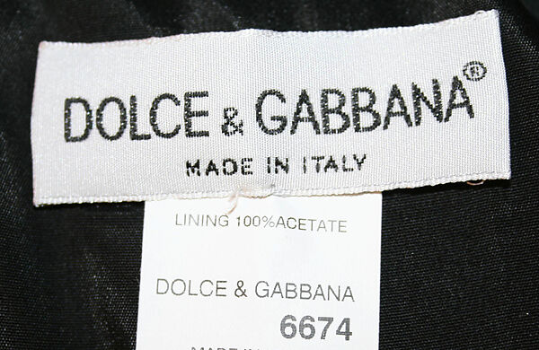Suit, Dolce &amp; Gabbana (Italian, founded 1985), [medium not available], Italian