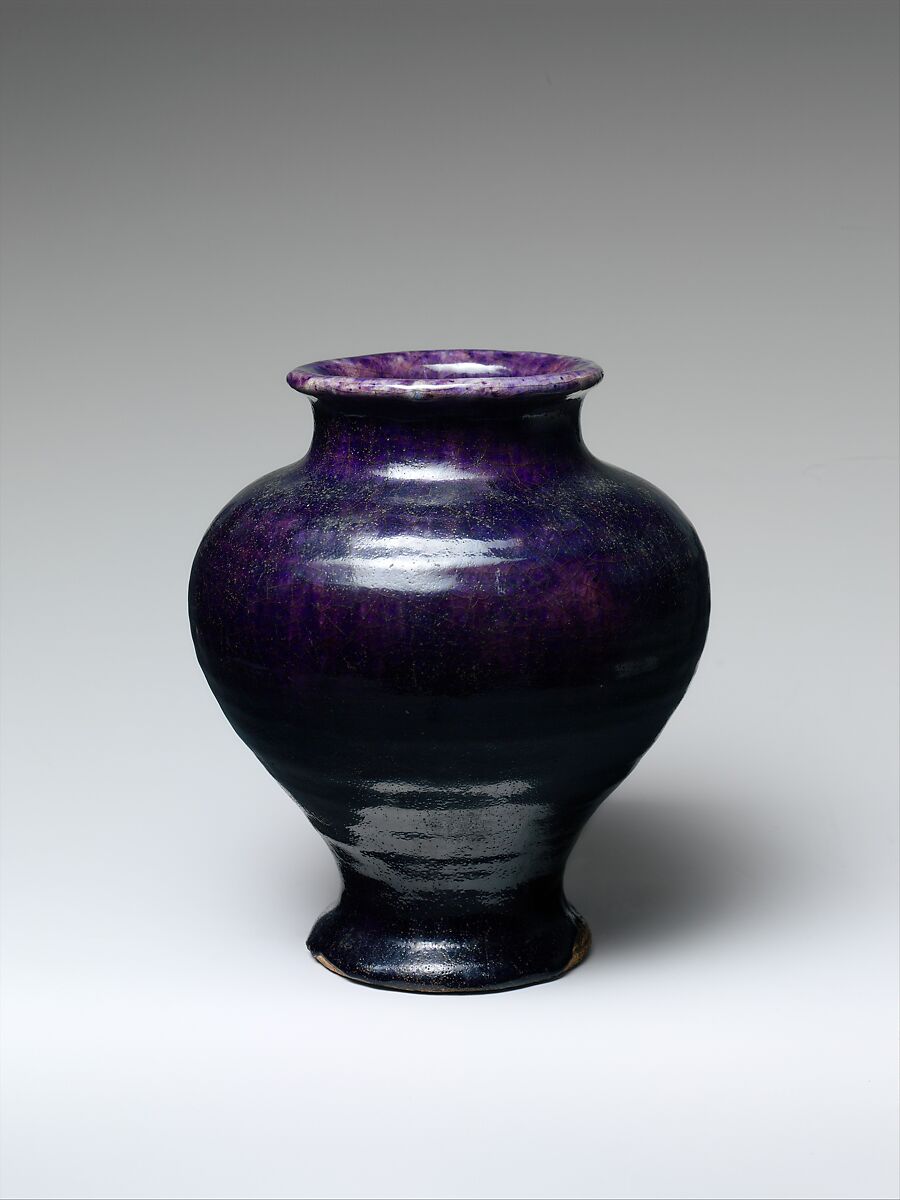 Vase, Designed by Jeanie Durant Rice (died 1919), Earthenware, American 