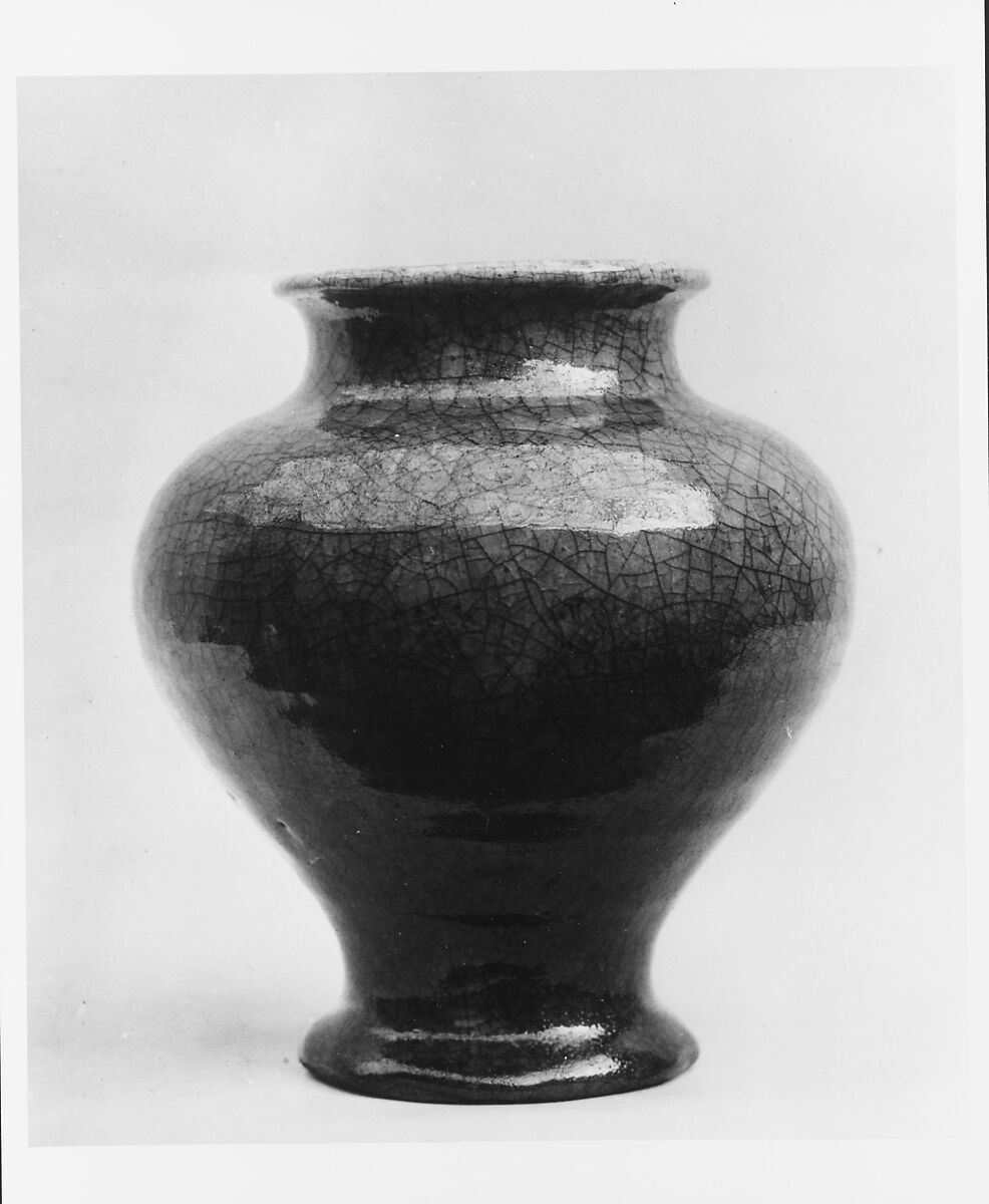 Vase, Designed by Jeanie Durant Rice (died 1919), Earthenware, American