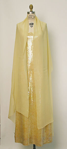 Evening ensemble, Halston (American, Des Moines, Iowa 1932–1990 San Francisco, California), silk, synthetic, American