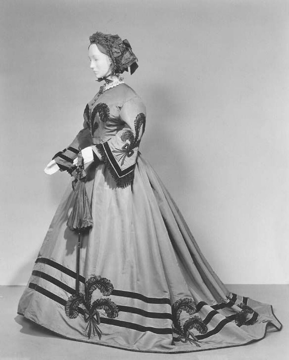 Afternoon dress, silk, European