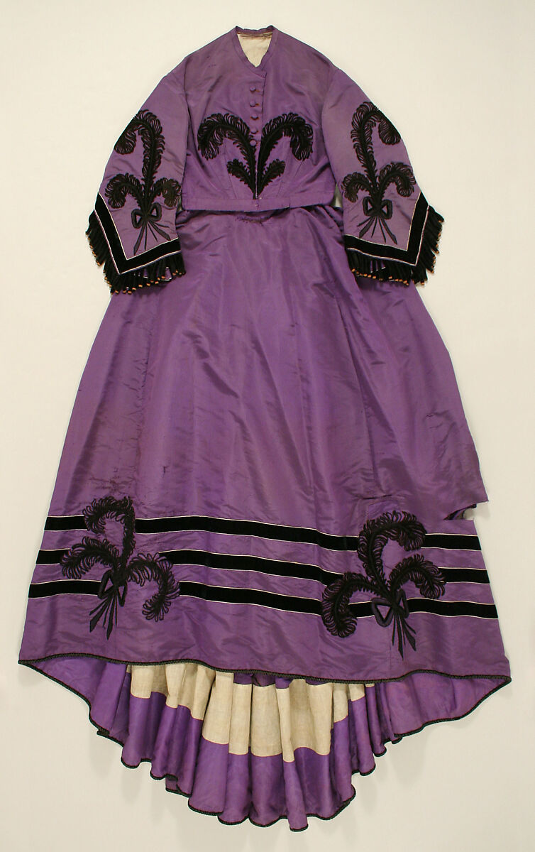 Afternoon dress, silk, European 