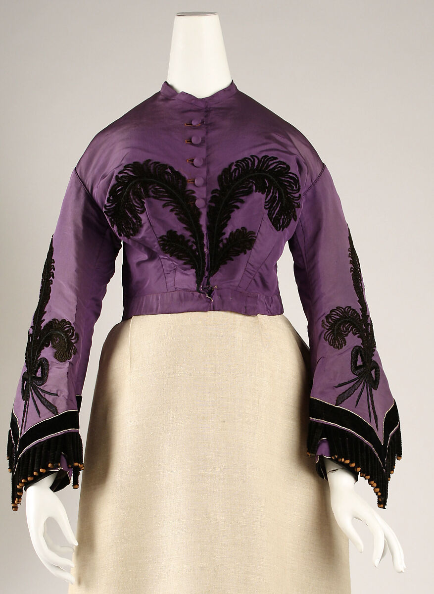 Afternoon dress, silk, European