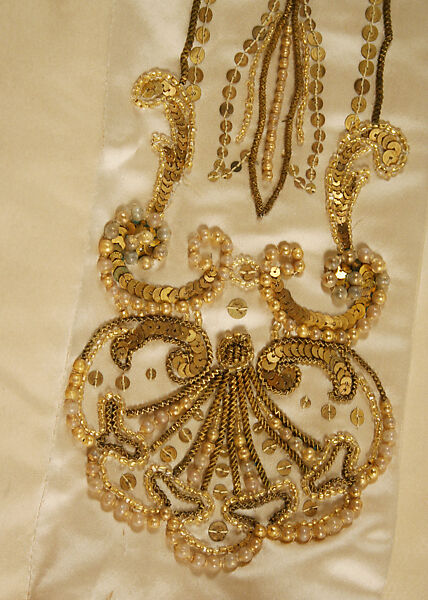 Ball gown, House of Worth (French, 1858–1956), silk, fur, French