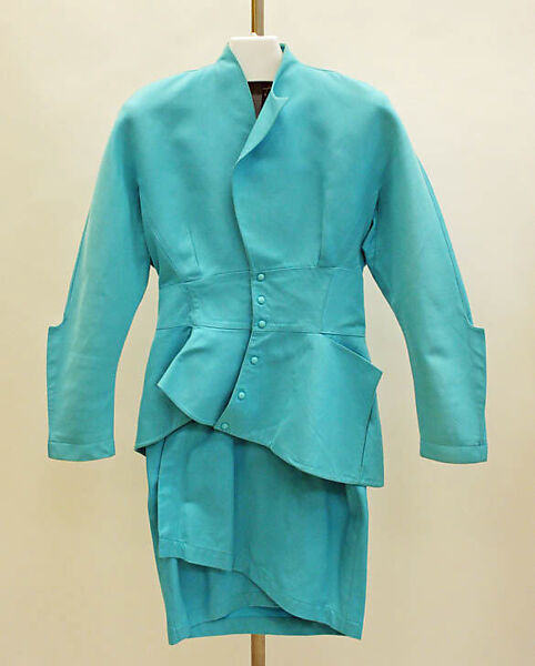 Suit, Mugler (French, founded 1974), a,b) cotton, French 