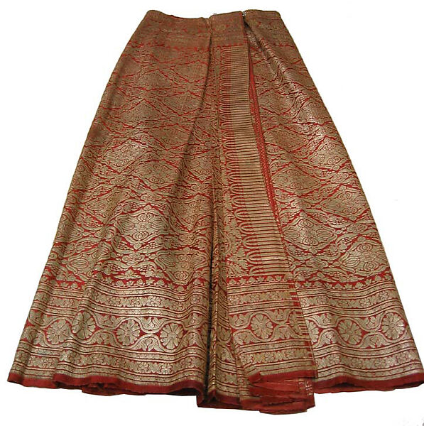 Dance ensemble, silk, metallic thread, metal, Thailand