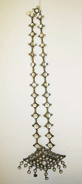 Dance ensemble, silk, metallic thread, metal, Thailand