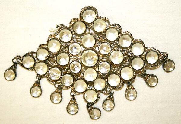 Dance ensemble, silk, metallic thread, metal, Thailand