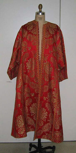 Kaftan, Silk, cotton, metal wrapped thread; brocaded 