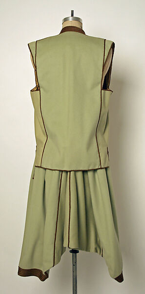 Man's Ensemble, Wool, leather, cotton, metal