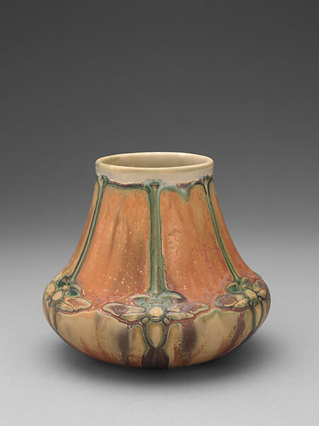 Vase with moths, Adelaide Alsop Robineau  American, Porcelain, American