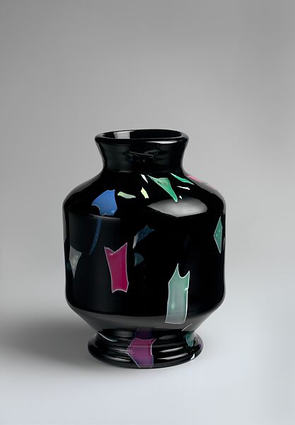 Vase, Frederick Shirley, Blown Sicilian glass, American 