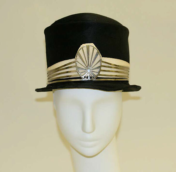 Hat, Maison Lewis (French), silk, metal, French 