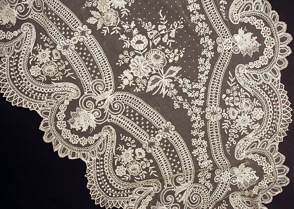 Wedding ensemble, silk, cotton, British