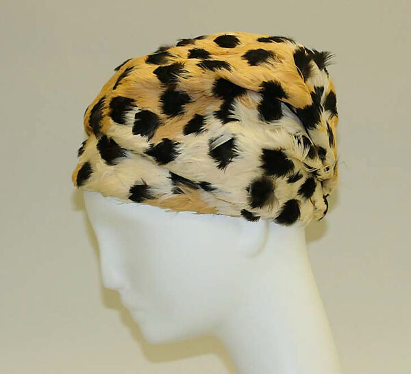 Hat, Jean Barthet (French, 1930–2000), feathers, French