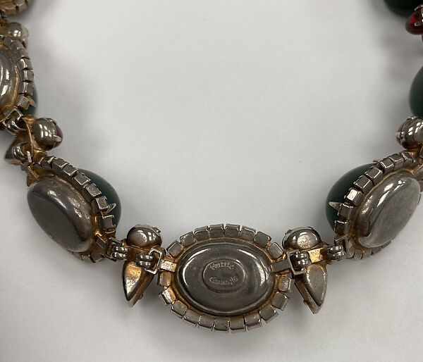 Jewelry set, Hattie Carnegie, Inc. (American, 1918–1965), glass, base metal, plastic, American