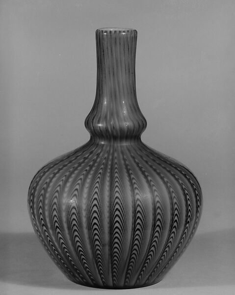 Vase, Probably Stevens and Williams, Blown glass, British (American market) 