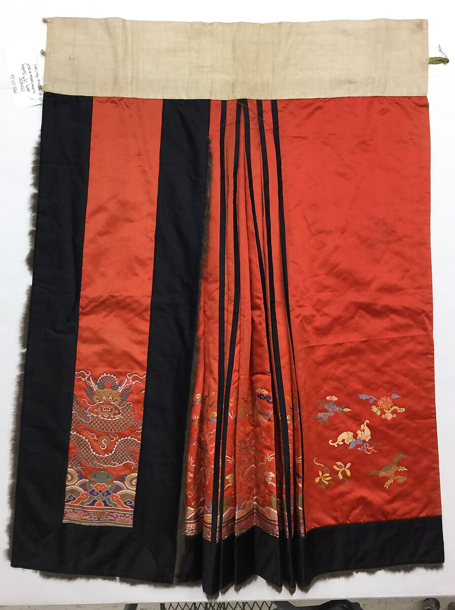Skirt, Silk, bast fiber, fur, China