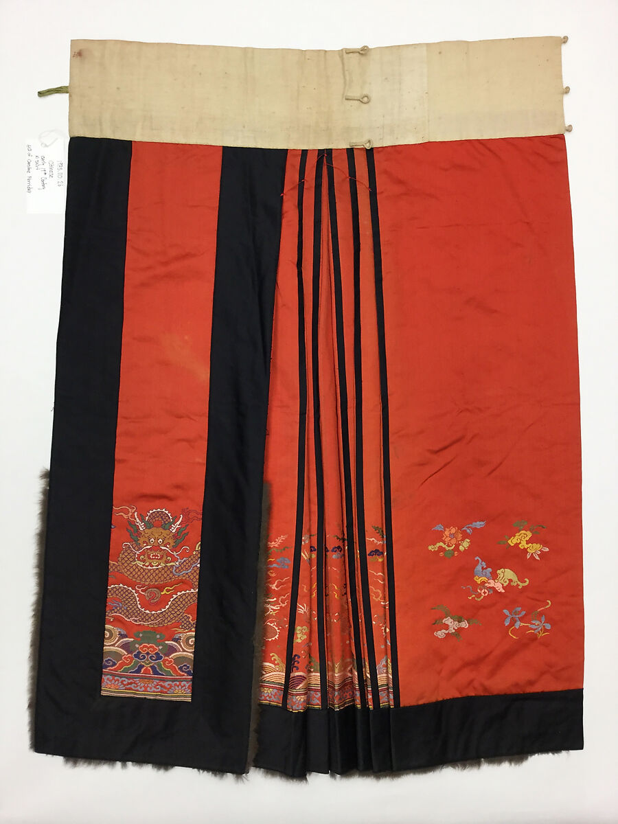 Skirt, Silk, bast fiber, fur, China