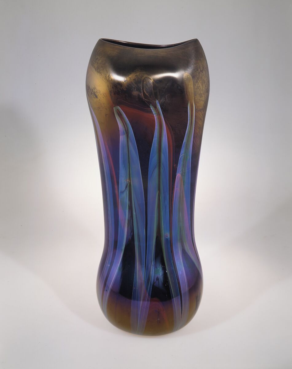 Vase, Designed by Louis C. Tiffany (American, New York 1848–1933 New York), Favrile glass, American 