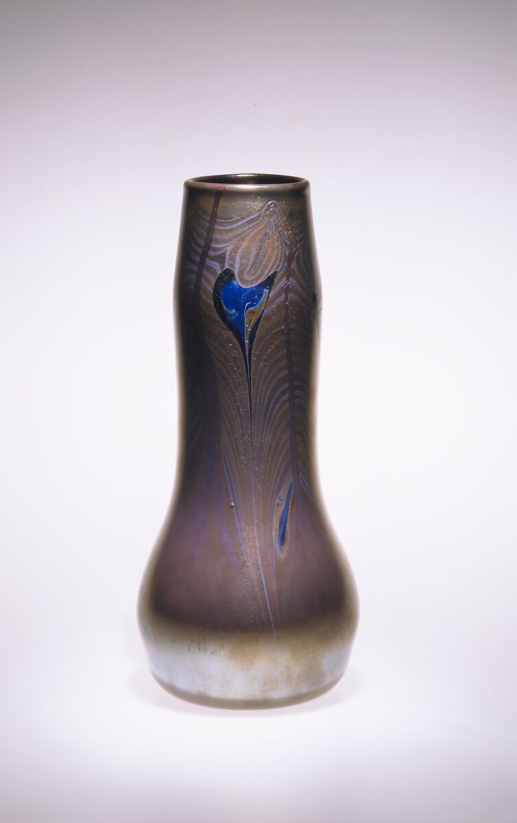 Vase, Designed by Louis C. Tiffany (American, New York 1848–1933 New York), Favrile glass, American 