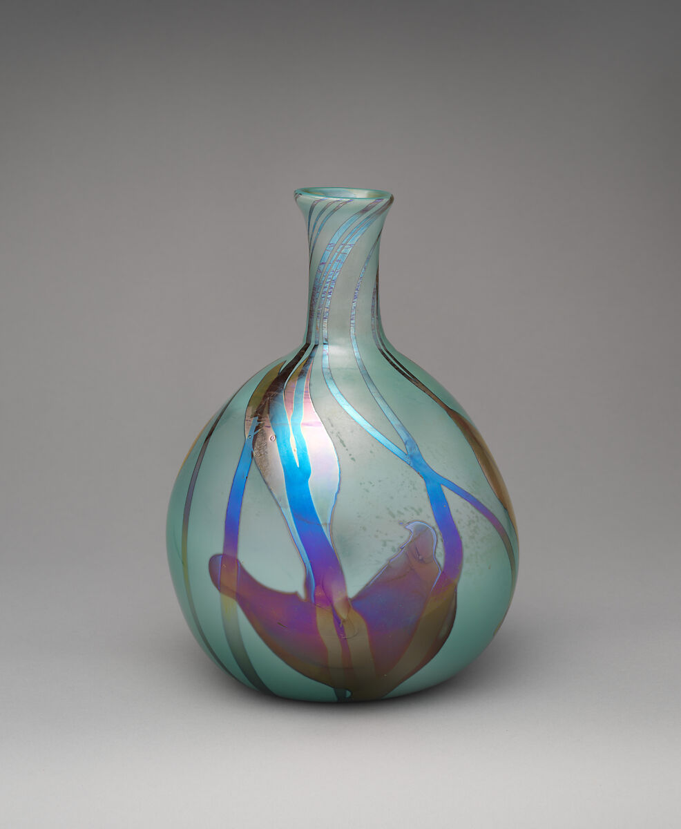 Vase, Designed by Louis C. Tiffany (American, New York 1848–1933 New York), Favrile glass, American