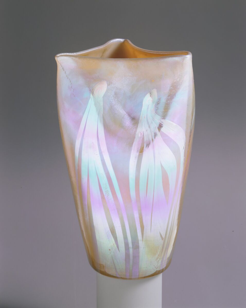 Vase, Designed by Louis C. Tiffany (American, New York 1848–1933 New York), Favrile glass, American 