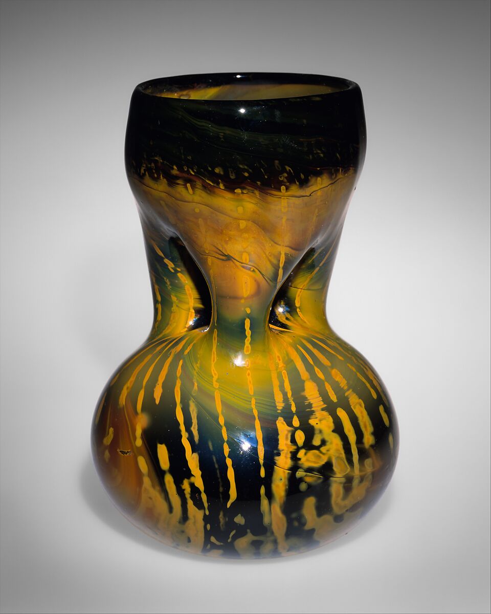 Vase, Designed by Louis C. Tiffany (American, New York 1848–1933 New York), Favrile glass, American 