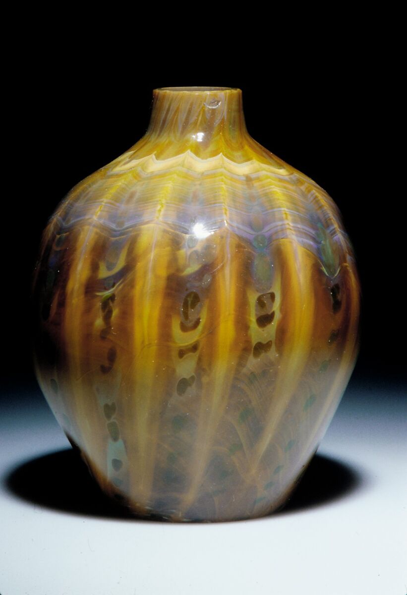 Vase, Designed by Louis C. Tiffany (American, New York 1848–1933 New York), Favrile glass, American 