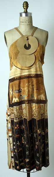 Dress, Vivienne Tam (American, founded 1982), cotton, metal, leather, American 