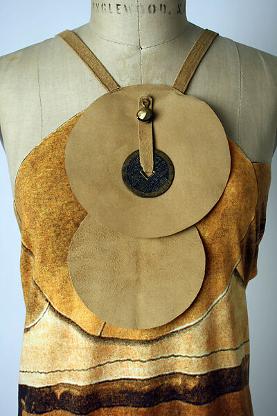 Dress, Vivienne Tam (American, founded 1982), cotton, metal, leather, American