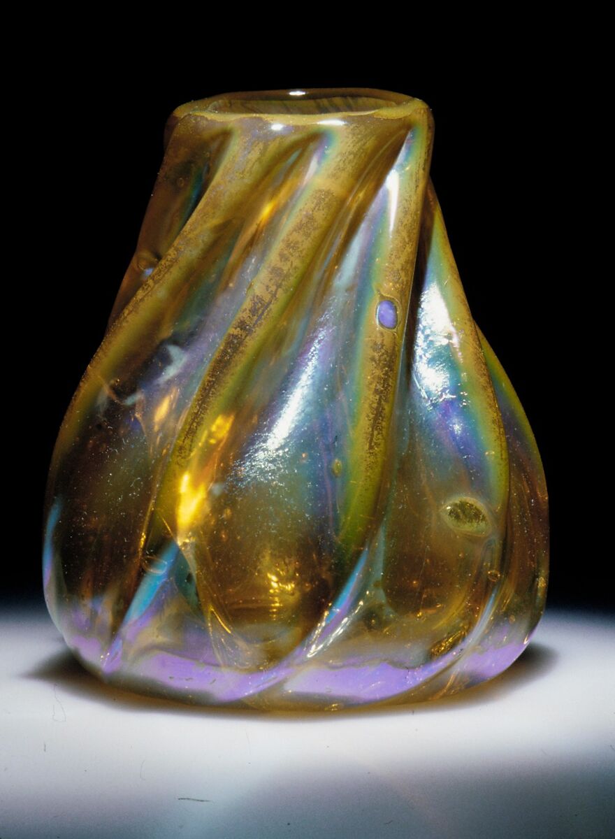 Vase, Designed by Louis C. Tiffany (American, New York 1848–1933 New York), Favrile glass, American 