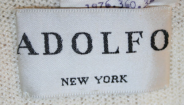 Evening dress, Adolfo (American, born Cuba, Cárdenas 1923–2021 New York), synthetic fiber, American