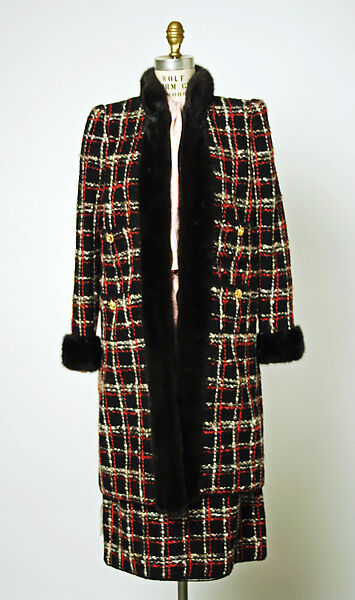 Suit, Adolfo (American, born Cuba, Cárdenas 1923–2021 New York), wool, fur, silk, American 