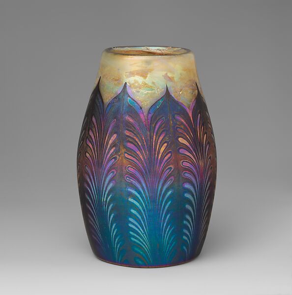 Vase, Designed by Louis C. Tiffany (American, New York 1848–1933 New York), Favrile glass, American 