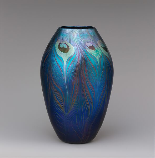 Vase, Designed by Louis C. Tiffany (American, New York 1848–1933 New York), Favrile glass, American 