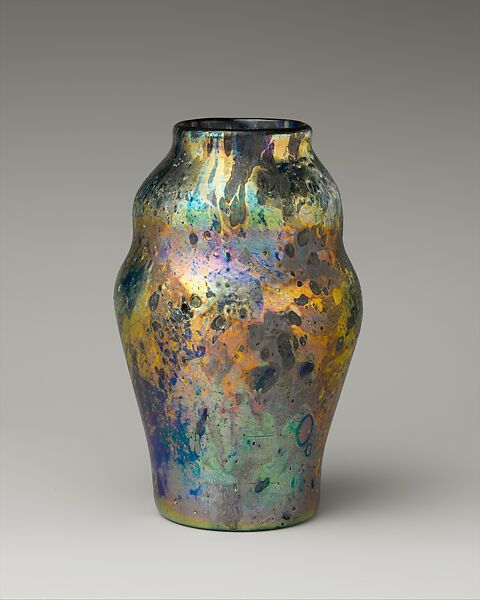 Vase, Designed by Louis C. Tiffany (American, New York 1848–1933 New York), Favrile glass, American 