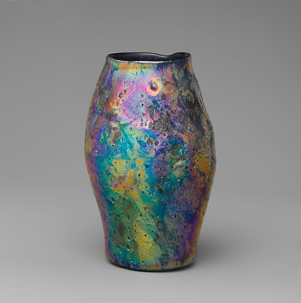 Vase, Designed by Louis C. Tiffany (American, New York 1848–1933 New York), Favrile glass, American 