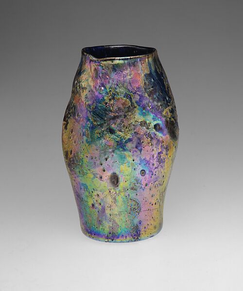 Vase, Designed by Louis C. Tiffany (American, New York 1848–1933 New York), Favrile glass, American