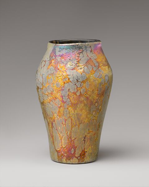 Vase, Designed by Louis C. Tiffany (American, New York 1848–1933 New York), Favrile glass, American 