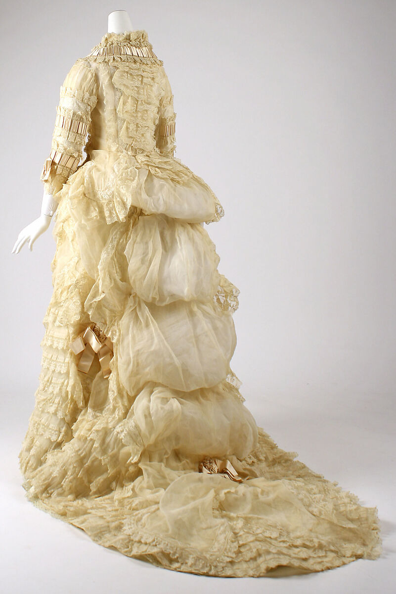 Dress, cotton, American